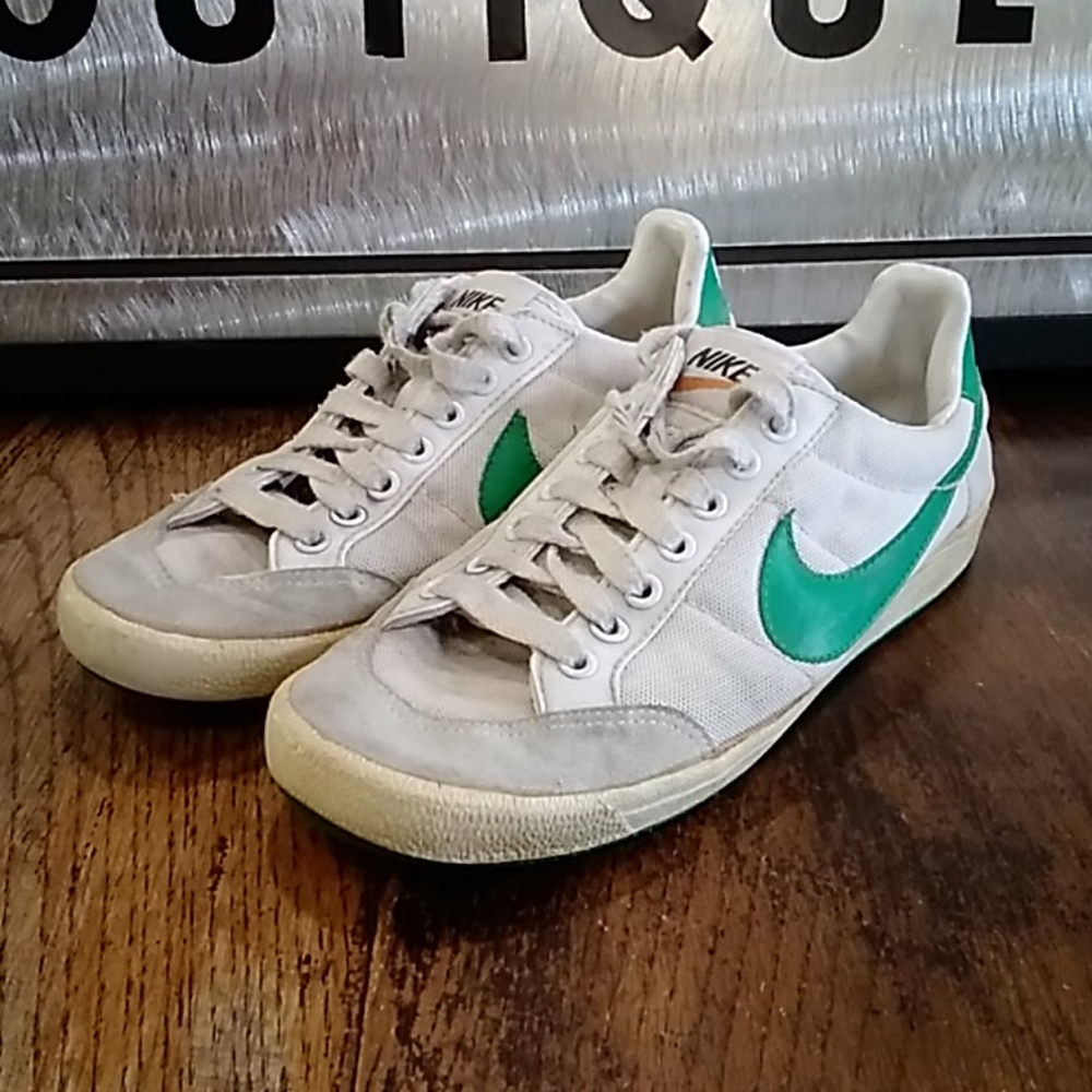 Vintage 1980 Nike Big Block Letter Rare Shoes